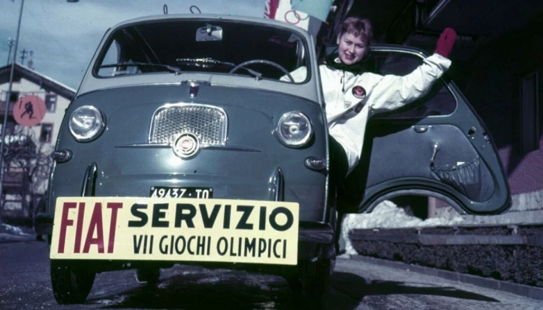 Immagine Fiat 600 Multipla alle Olimpiadi